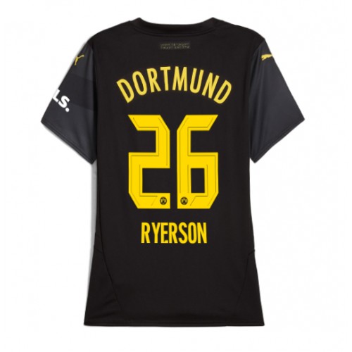 Fotballdrakt Dame Borussia Dortmund Julian Ryerson #26 Bortedrakt 2024-25 Kortermet